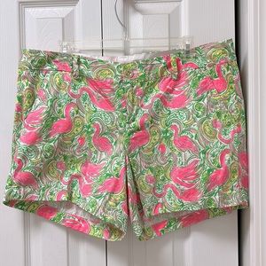 Lilly Pulitzer Flamingo Print Callahan Shorts